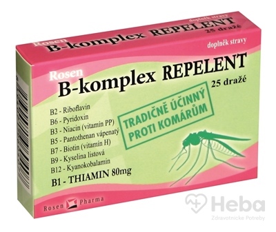 B - komplex REPELENT - RosenPharma  tbl (dražé) 1x25 ks