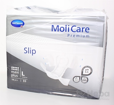 MoliCare Premium Maxi Plus L  plienkové nohavičky (120-150 cm), savosť 4000 ml, 1x14 ks