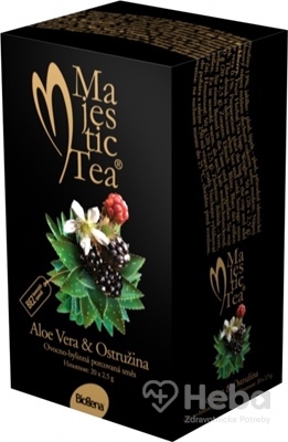 Biogena Majestic Tea Aloe Vera & Ostružina  ovocno-bylinná zmes 20x2,5 g (50 g)