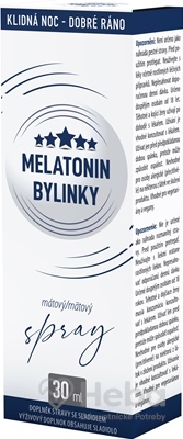 MELATONÍN BYLINKY - Clinical  sprej, mätový 1x30 ml