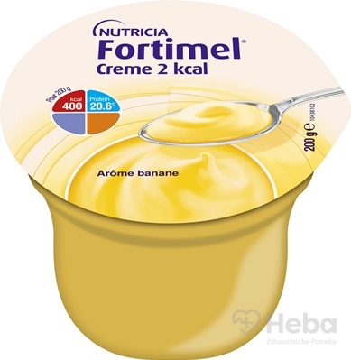 Fortimel Creme 2 kcal  s banánovou príchuťou 24x200 g