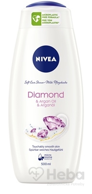 NIVEA Diamond & Argan Oil Ošetrujúci sprchovací gél, 500 ml