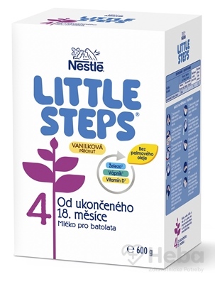 LITTLE STEPS 4 Vanilka  mliečna výživa pre batoľatá (od ukonč. 18. mesiaca) 1x600 g