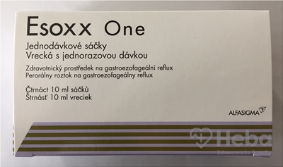 Esoxx One perorálny roztok  vrecká na gastroezofageálny reflux 14x10 ml