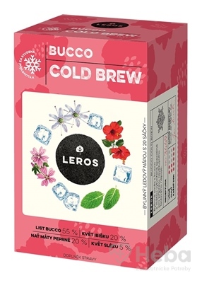 LEROS COLD BREW Bucco & Mäta  bylinný čaj 20x1,5 g (30 g)