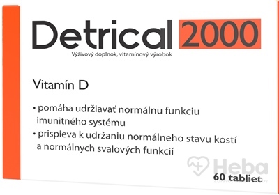 Detrical 2000 Vitamín D  tbl 1x60 ks