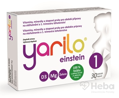 Yarilo Einstein 1 (Príprava na tehotenstvo a 1. trimester)  30 kapsúl