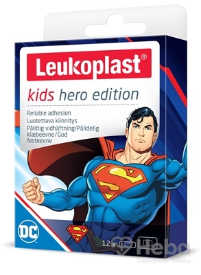LEUKOPLAST KIDS HERO EDIT.SUPERMAN 2 VEL.12KS