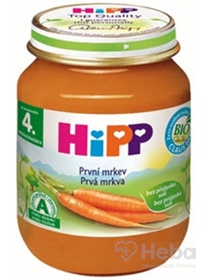 HiPP BIO Príkrm zeleninový Prvá mrkva 125g