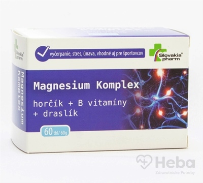 Slovakiapharm Magnesium Komplex horčík + vitamíny B + draslík  60 tabliet