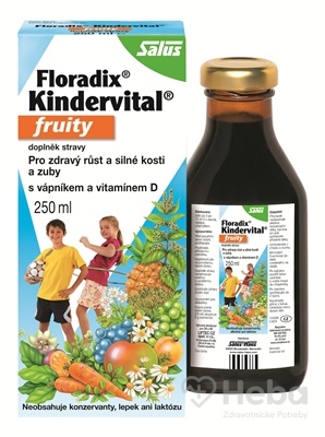 Salus Floradix Kindervital fruity  250 ml bylinný sirup