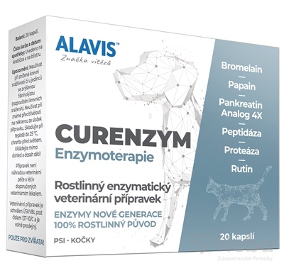 Alavis Curenzym Enzymoterapia  cps pre psy a mačky 1x20 ks