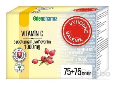 EDENPharma Vitamín C 1000 mg  150 tabliet s postupným uvoľňovaním