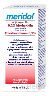 Meridol ústna voda s chlórhexidínom 0,2% bez alkoholu  300 ml ústna voda