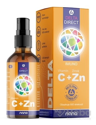 DELTA Direct Vitamín C + Zinok  100 ml nano sprej na pokožku