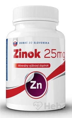 Dobré zo Slovenska Zinok 25 mg  120 tabliet (100+20 zadarmo)
