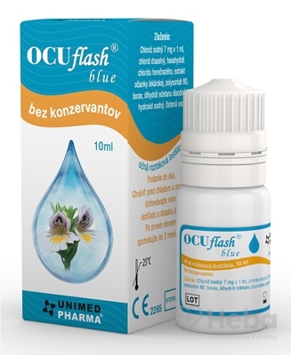 OCUflash blue  očná roztoková instilácia 1x10 ml