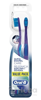 Oral-B GUM & ENAMEL Extra Soft DUO  zubná kefka 1x2 ks