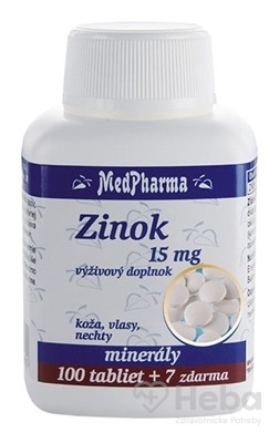 MedPharma Zinok 15 mg  107 tabliet (100+7 zadarmo)