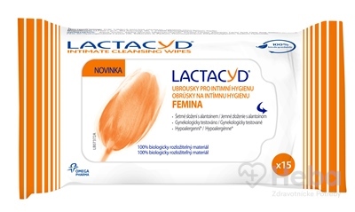 Lactacyd Femina  obrúsky na intímnu hygienu 1x15 ks