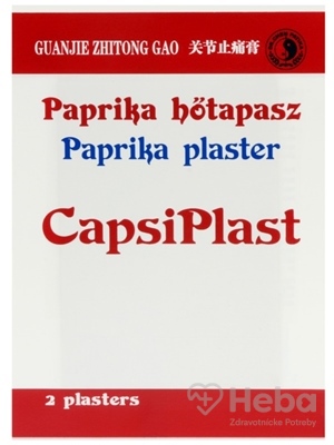 Capsiplast - Hrejivá Náplasť s Výťažkom z Papriky  1x2 ks