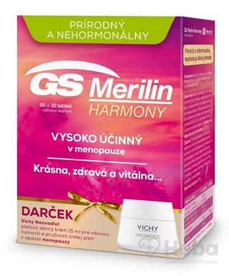 GS Merilin Harmony + darček Neovadiol krém (Vianočná akcia)  90 tabliet + 15 ml krém