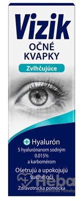 VIZIK Očné kvapky Zvlhčujúce  hyalurón 1x10 ml