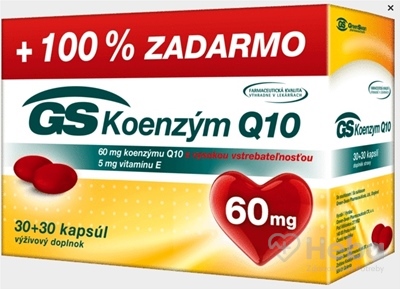 GS Koenzým Q10 60 mg  cps 30+30 zadarmo (60 ks)