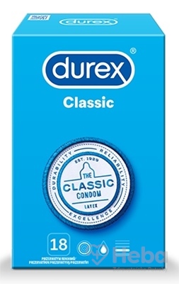 DUREX Classic  kondóm 1x18 ks