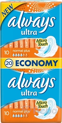 Always Ultra Normal Plus-dvojbalenie 20  hygienické vložky (economy) 1x20 ks