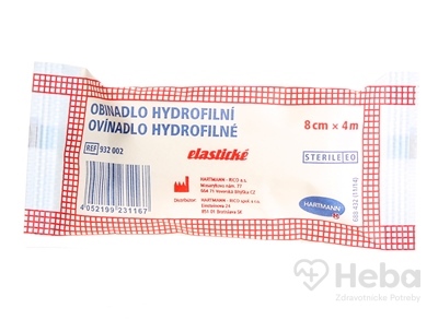 Ovínadlo hydrofilné elastické  sterilné (8cm x 4m) 1x1 ks