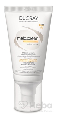 Ducray Melascreen ľahký krém na citlivú a zmiešanú pleť SPF50+  40 ml opaľovací krém