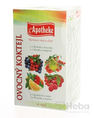 Apotheke Premier Selection čaj Ovocný Koktejl  20x2 g (40 g)