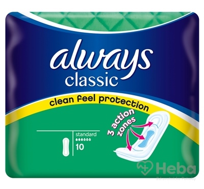 Always Classic Standard 10  hygienické vložky 1x10 ks