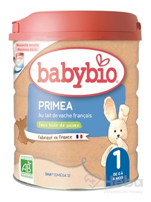 BABYBIO PRIMEA 1 dojčenské bio mlieko (800 g)
