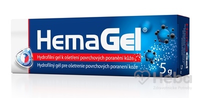 HemaGel  gél na ošetrenie povrchových poranení 1x5 g