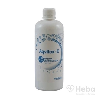 Aqvitox-d  prostriedok na ošetrenie rán, roztok 1x500 ml