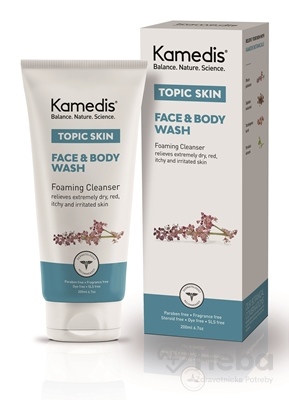 Kamedis TOPIC SKIN FACE & BODY WASH  umývací gél na tvár a telo (inov.2019) 1x200 ml