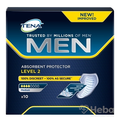 TENA Men Level 2  inkontinenčné vložky pre mužov 1x10 ks