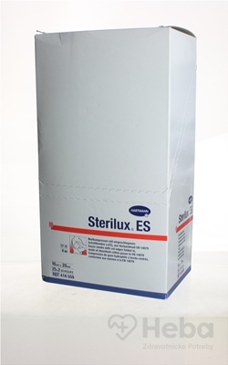 STERILUX ES kompres sterilný  so založenými okrajmi 17 vlákien 8 vrstiev (10cmx20cm) 25x2 (50 ks)