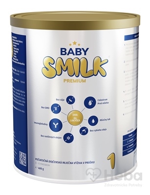 Babysmilk Premium 1  počiatočná dojčenská mliečna výživa v prášku, s Colostrom (0 - 6 mesiacov) 1x400 g
