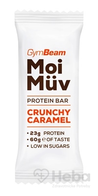 Proteínová tyčinka MoiMüv - GymBeam chrumkavý karamel 60 g
