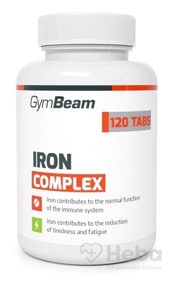 Iron complex - GymBeam shadow 120 kaps.