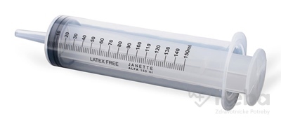 JANETTE ALFA sterilná výplachová striekačka  s odstupňovaním 150 ml, 1x1 ks