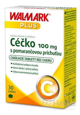 WALMARK Céčko 100 mg  30 tabliet pomaranč