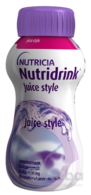 Nutridrink Juice style  s príchuťou čiernych ríbezlí 4x200 ml