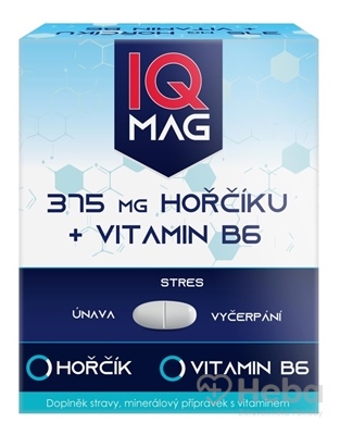 IQ MAG Magnezium 375 mg + vitamín B6  60 tabliet