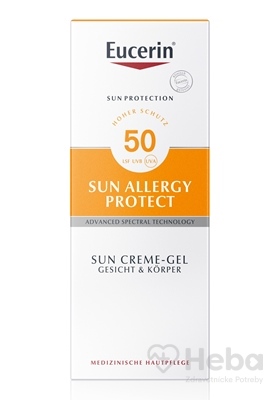 Eucerin Sun Allergy Protect krémový gél na pokožku so sklonom k slnečnej alergii SPF50+  150 ml opaľovací krémový gél