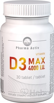 Pharma Activ Vitamin D3 MAX 4000 I.U.  tbl 1x30 ks