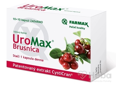 FARMAX UroMax Brusnica  cps 10+10 zadarmo (20 ks)